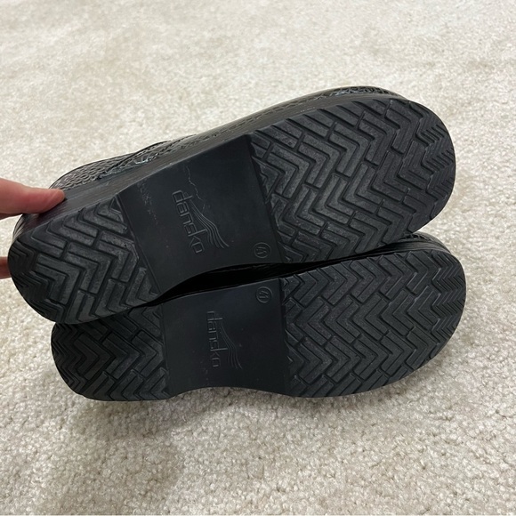 Dansko Women Professional Pro Clogs Nursing Black Silver Shoes Sz 41 US 10.5/11 - Picture 8 of 16
